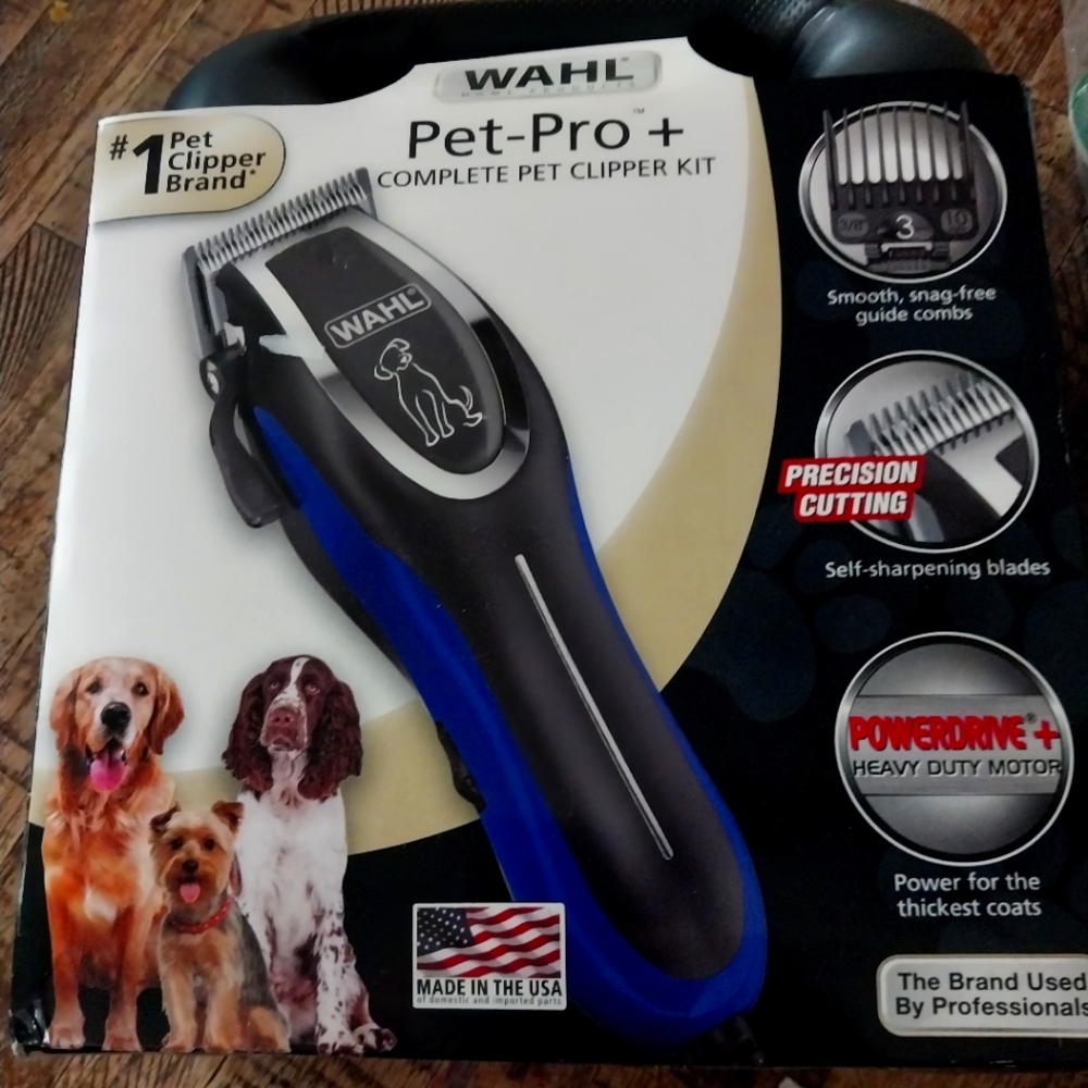 Wahl Pet-Pro+ Clipper Kit - Black and Blue Design